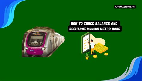 check my mumbai metro smart card balance|maha mumbai metro card reload.